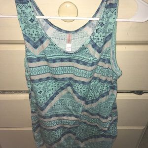 Blue tank top